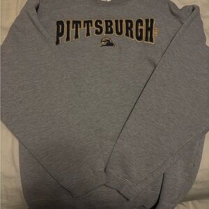 Vintage adidas Gray University of Pittsburgh Crewneck Sweater